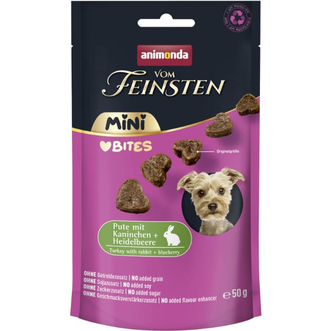 50 g kalkoen met konijn & bosbessen