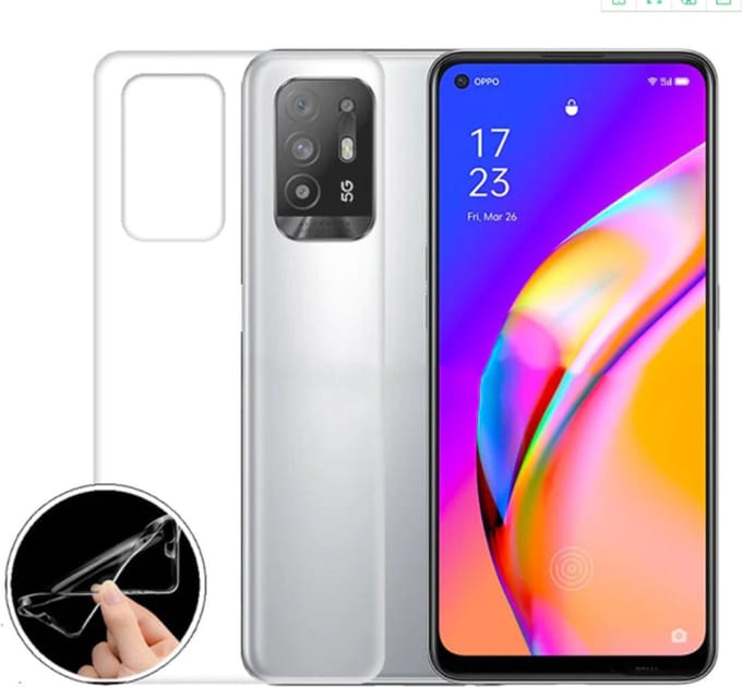Flexibele achterkant Silicone hoesje Transparant Geschikt voor: Oppo A94 5G