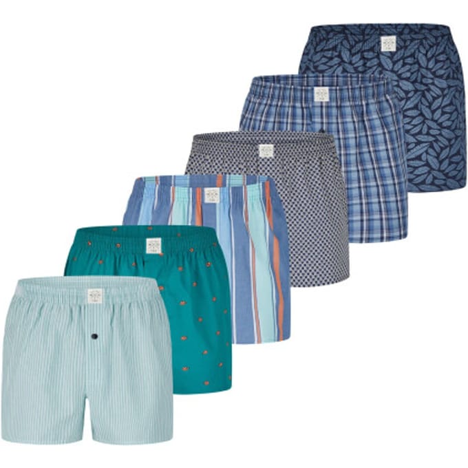 MG-1 Wijde Kinder Boxershorts Jongens 6-Pack D505K - Maat 176
