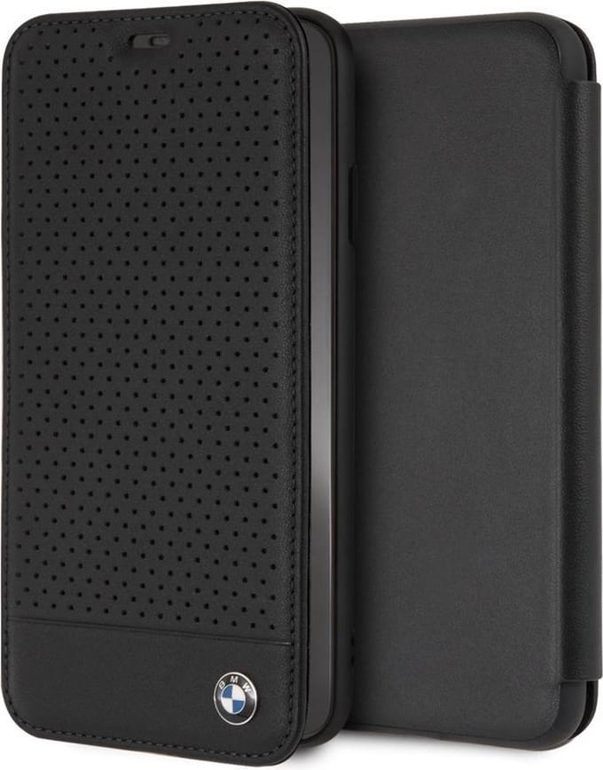 iPhone Xs Max hoesje - BMW - Zwart - Leer