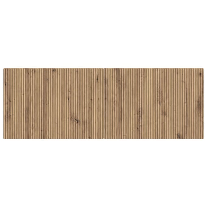 vidaXL - Wandgemonteerd - Hoofdbord - ARNHEM - Artisanaal - eiken - Bewerkt - hout