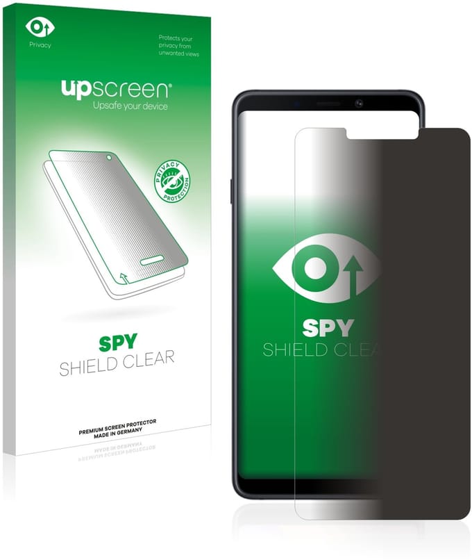 upscreen - privacy screenprotector voor Samsung Galaxy A9 2018 - Folie Beschermfolie Blauwlichtfilter