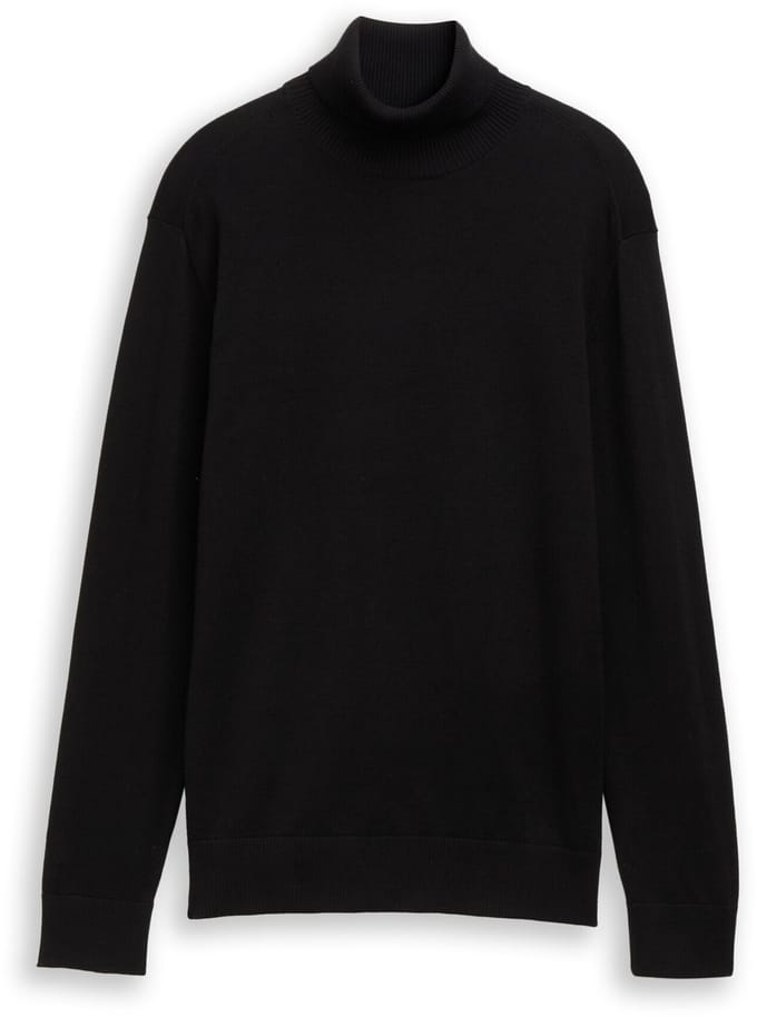 Tom Tailor Denim - Katoenen coltrui - Maat M - Black