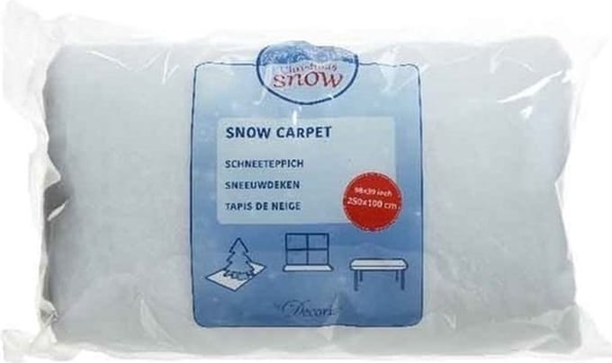 Sneeuwdeken - sneeuwtapijt - 250 x 100 cm - rechthoekig - polyester