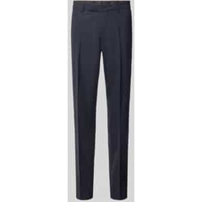 straight fit broek met persplooien model 'Totti'