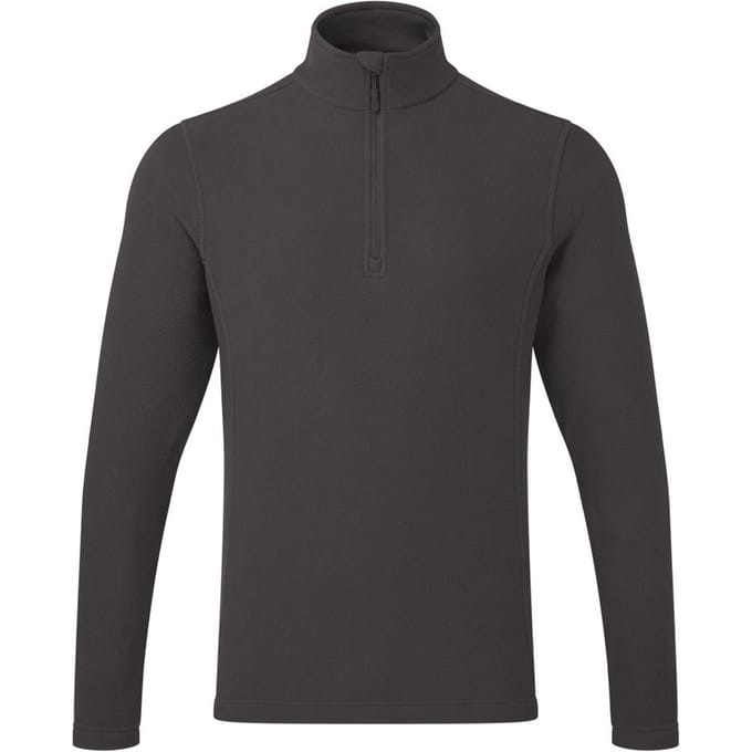 Premier Recyclight Quarter Zip Fleece Top voor volwassenen (Donkergrijs)
