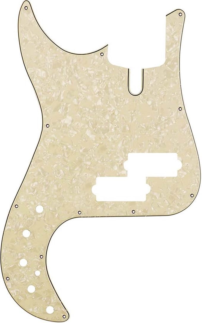 Sire Basses SISP-PG023 pickguard for P-series 4-string left handed PEARL WHITE