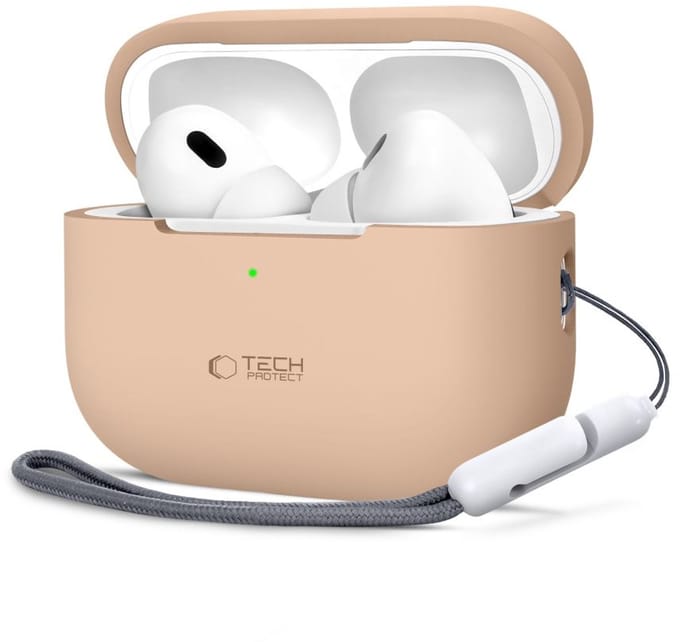 Tech-Protect Silicone Case for Apple AirPods Pro 1/2 - Beige
