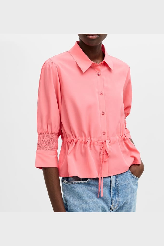 French Connection Crepe Light Tie Top Raspberry Pink Taglia: M | Magliette intime Outlet | Donna | Rosa