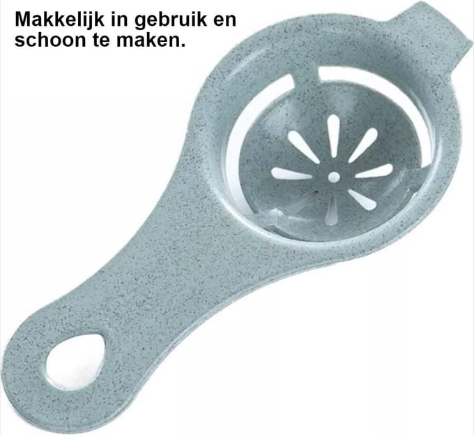 *** Eierscheider Professionele Ei-scheiding - Eiwit/Eigeel Scheiden - Met Slagkant - van Heble® ***