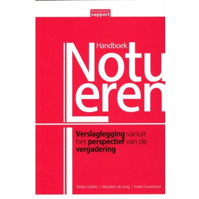 Handboek Notuleren - Stefan Gielliet