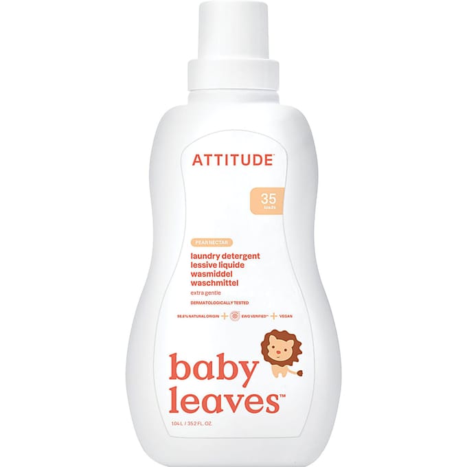 Attitude Little Ones Baby Vloeibaar Wasmiddel - Peer Nectar 35 was...