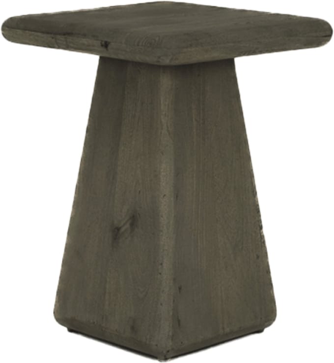 Tower Living - Asti bijzettafel vierkant - 40 cm - olijfbruin