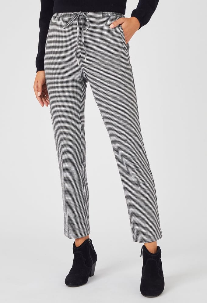 Damart - 7/8-broek pull-on stretch milano breisel - Dames - Zwart - 52