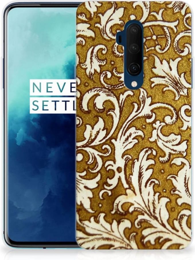 Siliconen Hoesje OnePlus 7T Pro Barok Goud