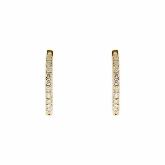 Rose Gold Hoop Earrings Gold 18K