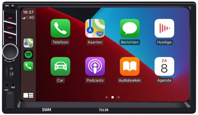 2-DIN autoradio | 7 inch touchscreen | Apple CarPlay & Android Auto | Bluetooth & USB | Denago DNG-CP69