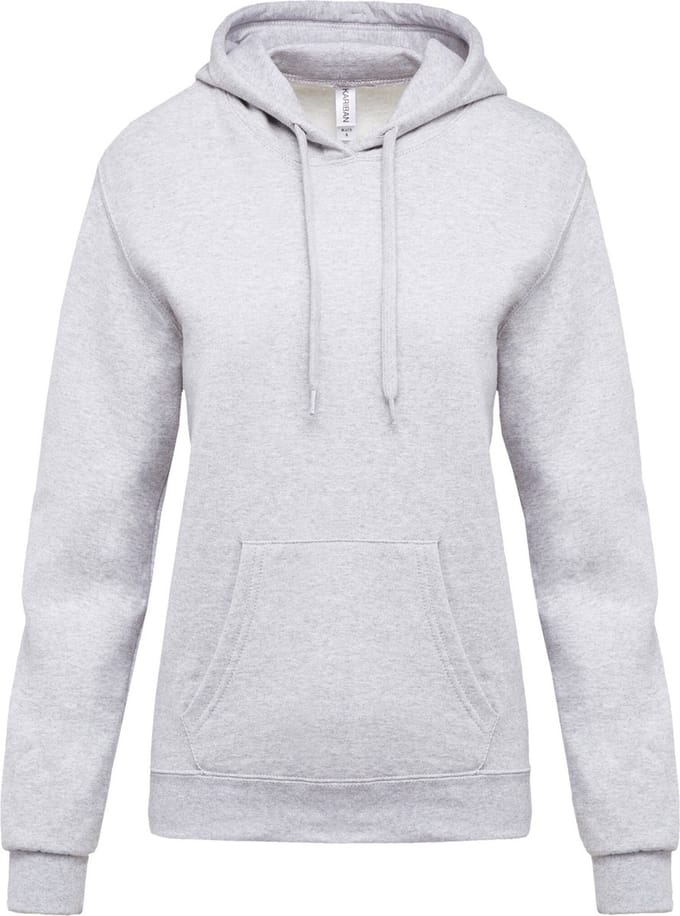 Kariban Eco damessweater met capuchon K473 - Ash Heather - L