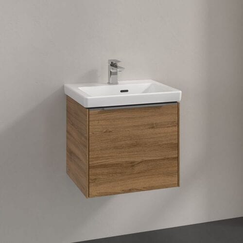 Villeroy & Boch Subway 3.0 vanity unit 47.3 cm, 1 drawer, handle glossy C58000RH