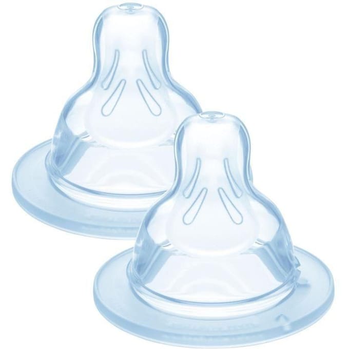 MAM Tétine Silicone +0m Débit 1 Lent 2 unités