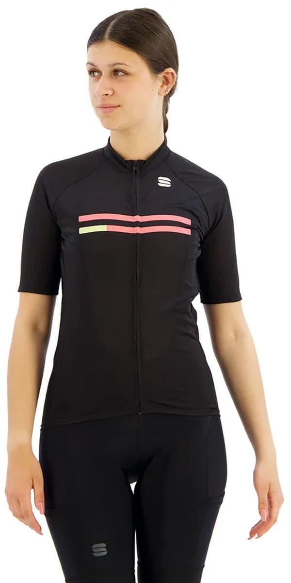 Sportful Joy Korte Mouw Wielertrui Zwart L Vrouw