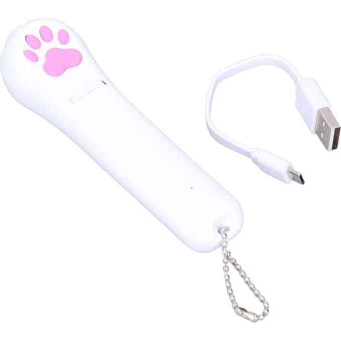 Indoor Huisdier Interactief Speelgoed Kat Zaklamp Speelgoed LED Projector Speelgoed Trainingsbenodigdheden Multi Patroon white