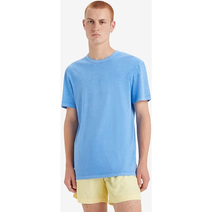 Levi's Premium Basic T-shirt Blue Maat: S | Basic T-Shirts Outlet | Heren | Blauw