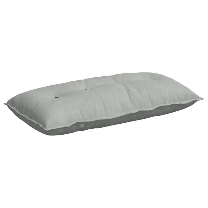 vidaXL - Rugkussen - Lichtgrijs - 100 - x - 50 - x - 19 - cm - Corduroy - stof
