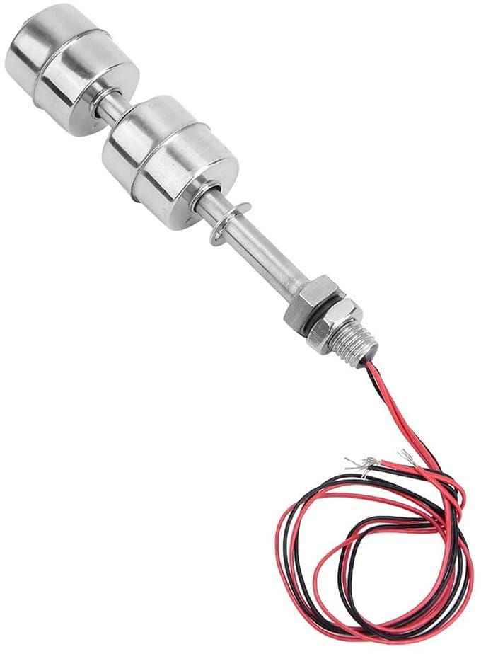 Dubbele Bol Float Schakelaar voor Tank - Waterniveau Controller Sensor voor Zwembad en Vloeistofbeheer met 100mm Float