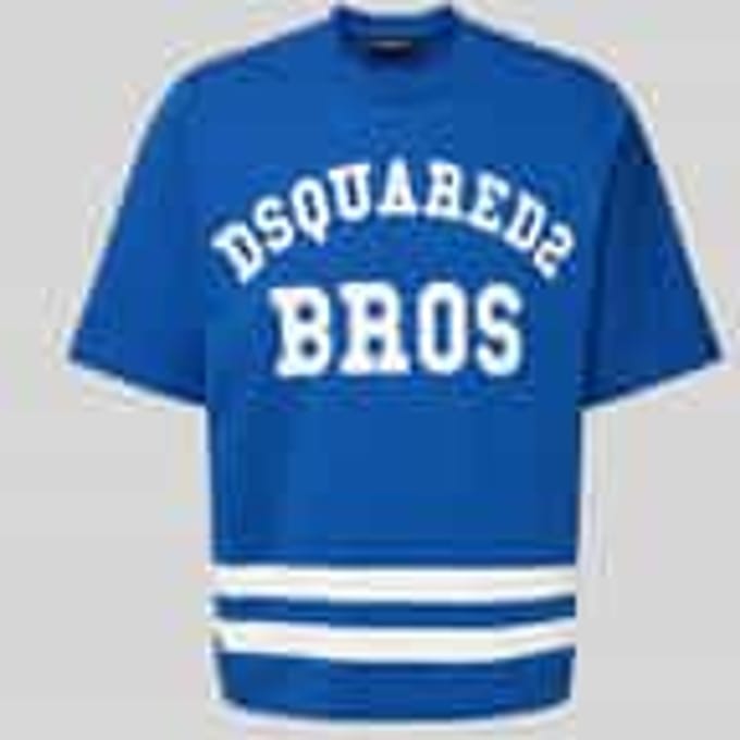 T-shirt met labelprint