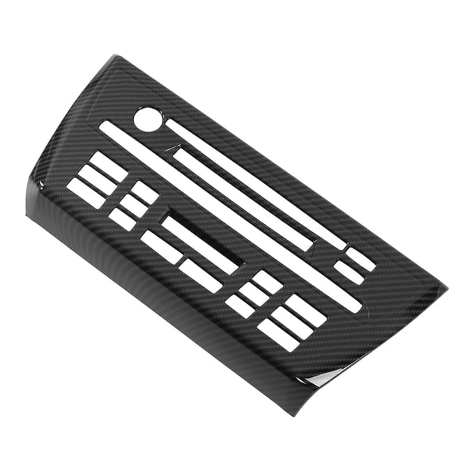 Cache Panneau CD de Voiture Style Fibre de Carbone Cadre Panneau de Commande Centrale Autocollant Remplacement pour X3 E83 2006‑2010 black