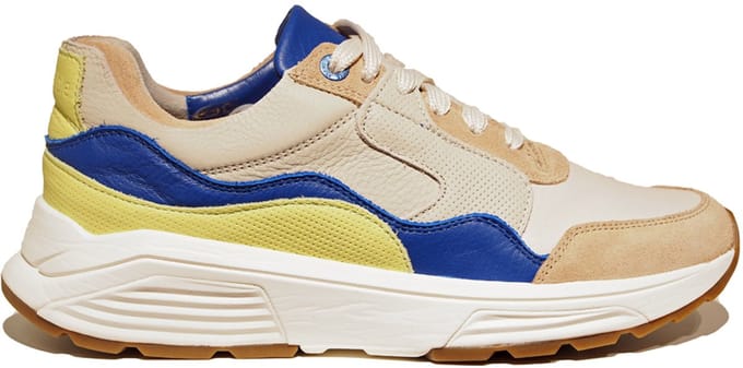 Xsensible taupe leren heren sneakers - Golden Gate