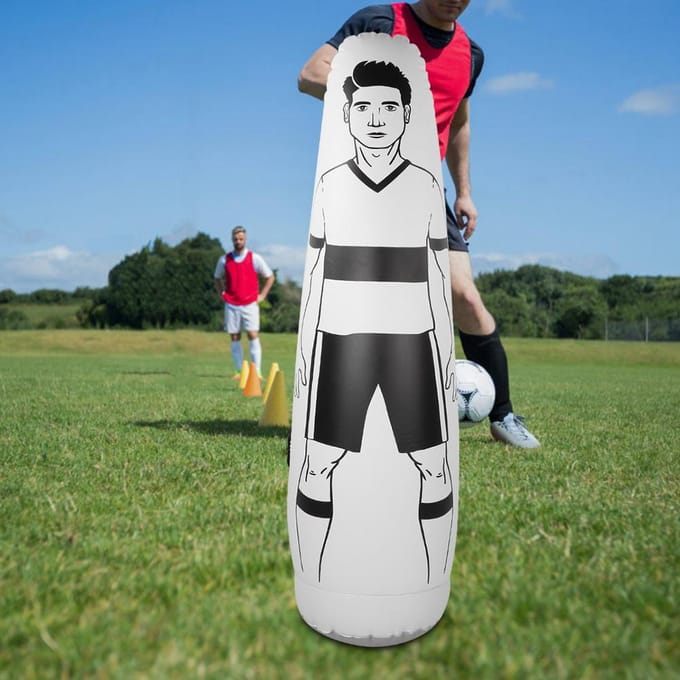 Opblaasbare Voetbaltraining Draagbare Voetbal Schop Verdediger Muur voor Voetbaltraining white