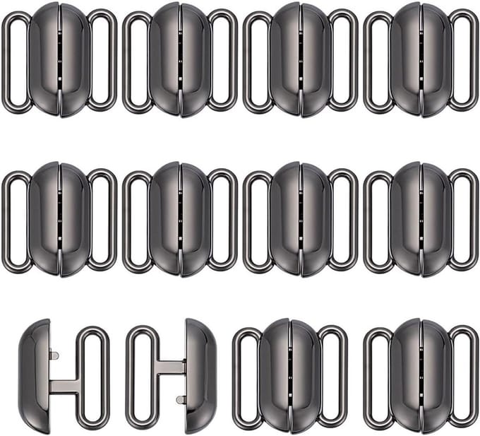 12 Stuks Bikini Sluiting 2x2cm Reserve Sluiting voor Lingerie en Badmode Reparatie