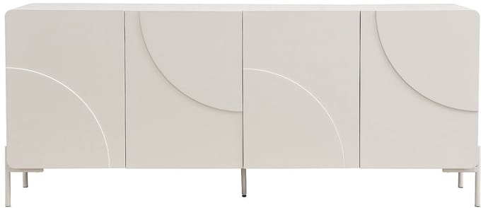 Vente-unique Dressoir met 4 deuren in MDF - Beige - ZELINARO
