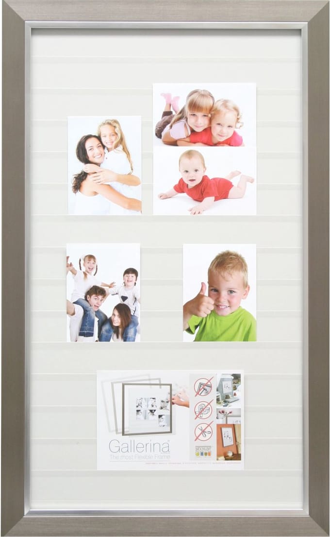 Deknudt Frames multifotolijst S41ND1 G - zilver - gallerina - 40x70 cm