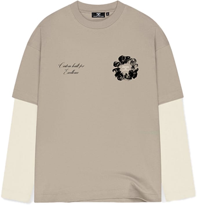 Jorcustom Flowers Double Layered Longsleeve T-Shirt