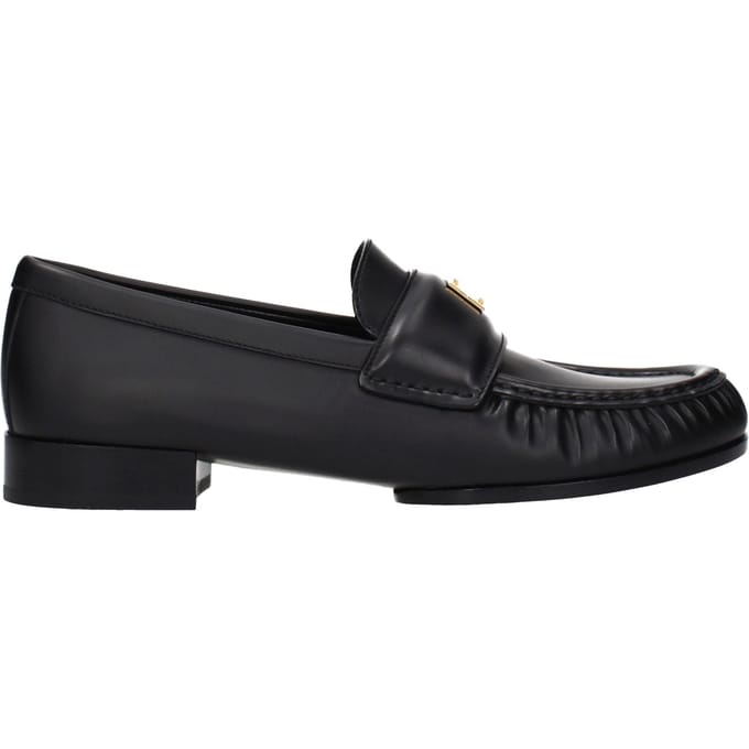 Givenchy Zwarte Leren Instappers