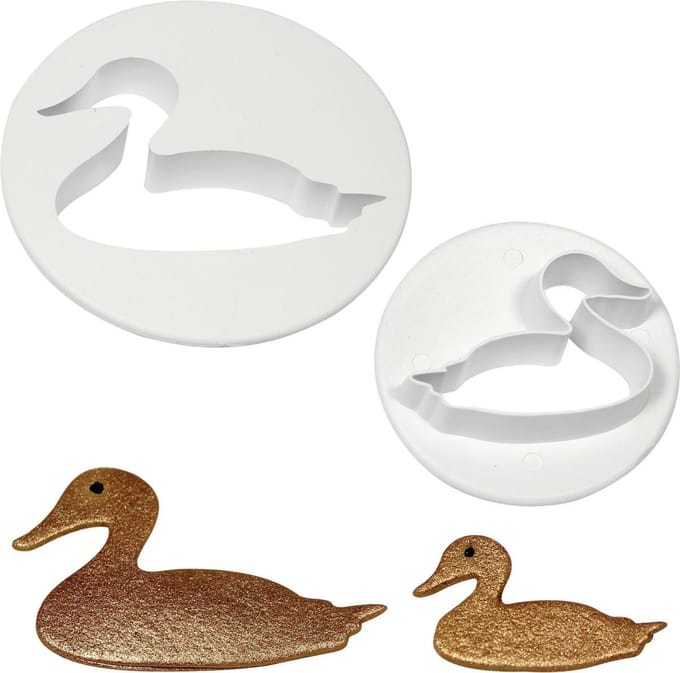 Set van 2 uitstekers - eend - PME Arts&Crafts