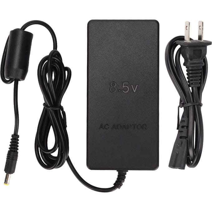 Vervangende, robuuste, draagbare AC-adapter voor PlayStation 2 70000 black