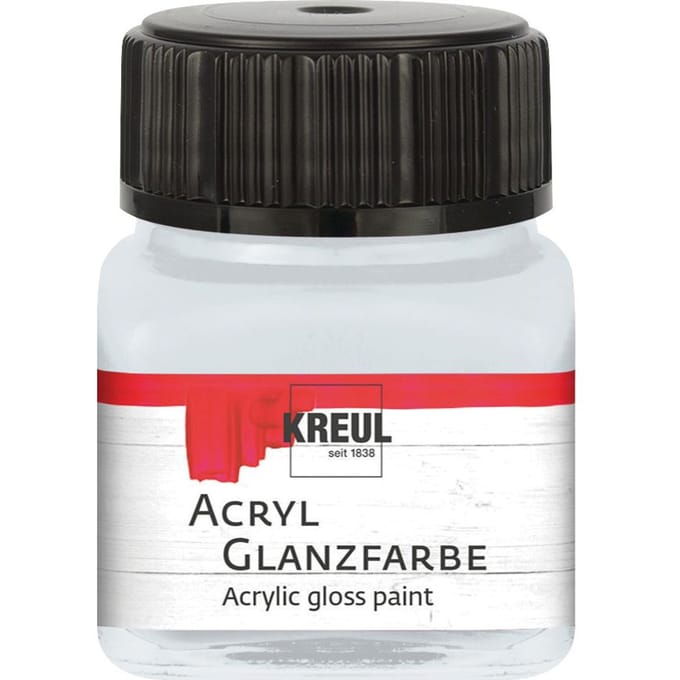 KREUL Acrylglansverf, 20 ml - Lichtgrijs
