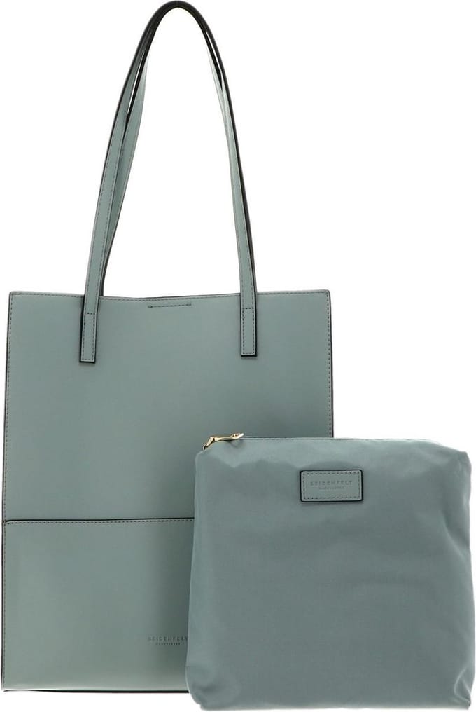 SEIDENFELT MANUFAKTUR Nees Shopper Icy Heaven / Gold Mintgroen