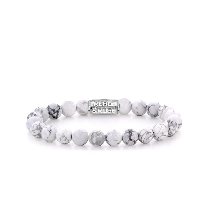 Rebel & Rose Stones Only Virgin White - 8mm RR-80066-S-19 cm