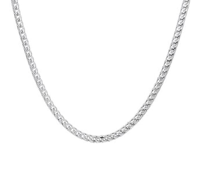 YO&NO Heren Ketting - 3,0 mm -  60 cm - Gourmet - Zilver 925