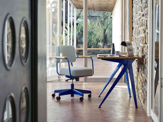 Vitra Lampe de Bureau Tafellamp Blauw Marcoule