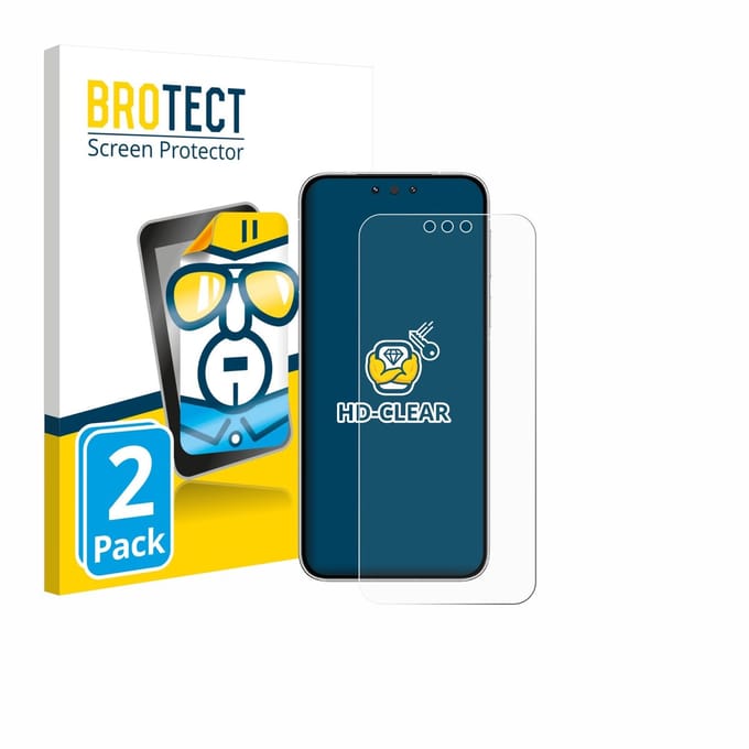 BROTECT - Screenprotector voor Huawei Mate 80 - Folie Beschermfolie transparant 2 Stuks