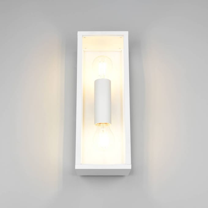 Trio Lighting Buitenwandlamp Garonne, wit mat, gegoten aluminium, E27