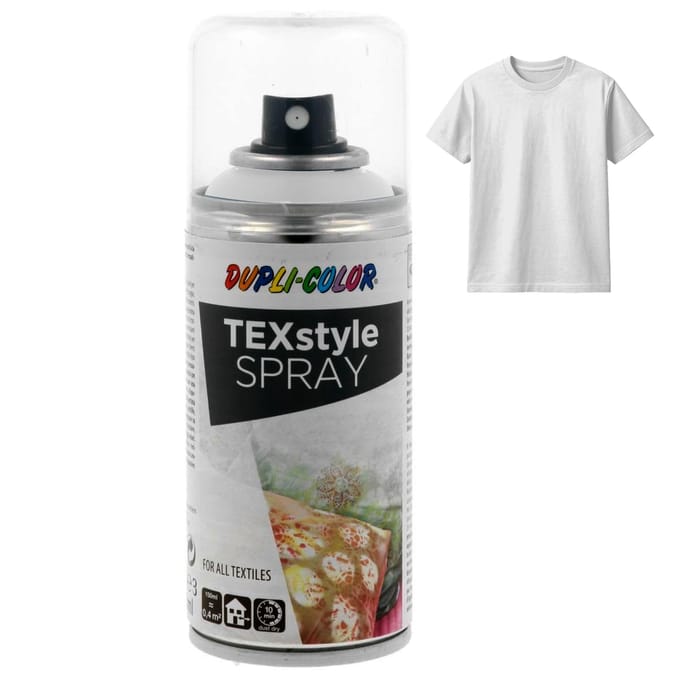 Dupli Color (319921) Witte Textiel Spray Voor Kleding Stoffen Materiaal 150Ml