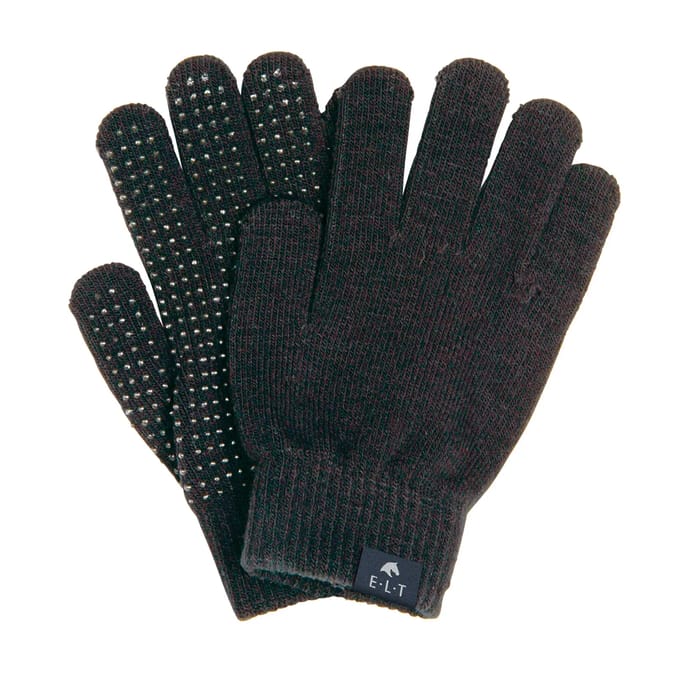 Elt Handschoenen Magic Grippy Kind - Ruiteraccessoires - Zwart Voor Kinderen One Size