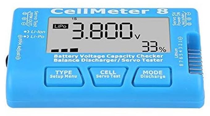 Digitale Batterij Tester Capaciteit Spanningsmeter voor LiPo LiFe Li-Ion Accu's